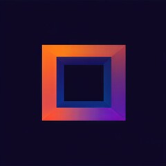 Digital art geometric minimalism