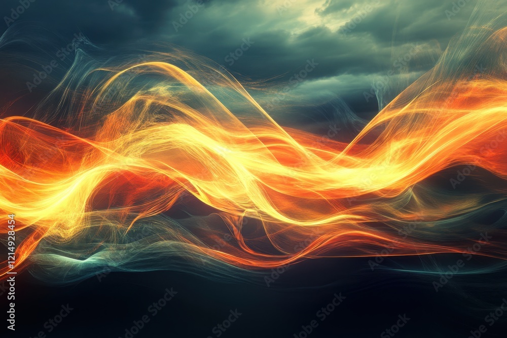 Aufkleber dynamic patterns of vibrant colors create a mesmerizing visual experience