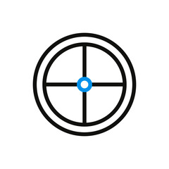 Fototapeta premium A Simple Round Target Icon Design Element