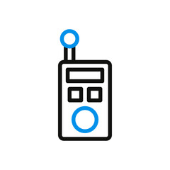 Simple Communication Radio Icon Illustration