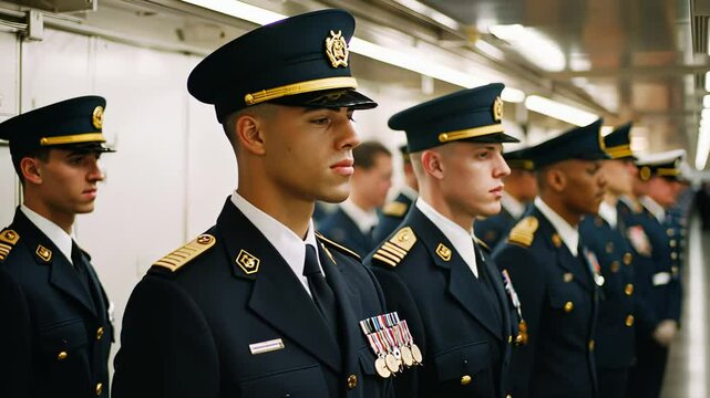 Police Officer in Uniform with Cap and Badge Vector Illustration