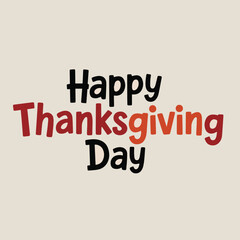 Happy thanksgiving day background with lettering and illustrations Poster Vector Design