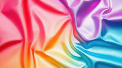 Obraz premium Vibrant holographic foil texture with a glossy and smooth finish