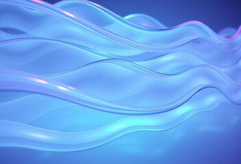 Fototapeta premium Light blue wavy abstract background