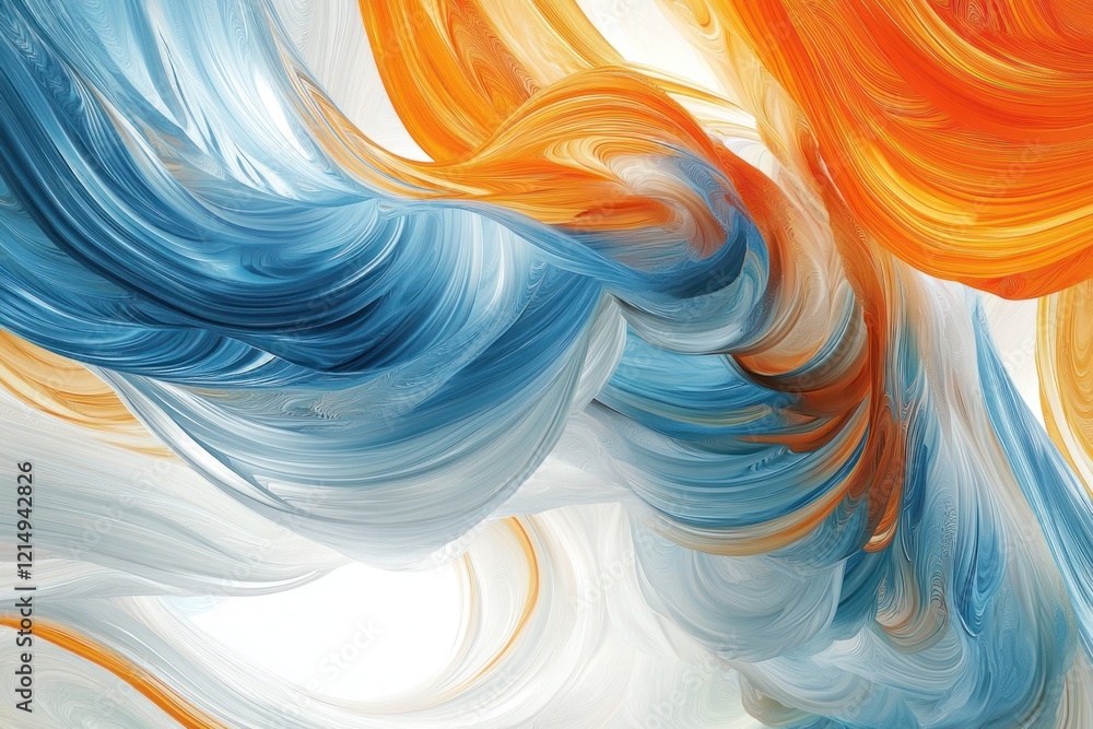 Poster vibrant swirls of gradient colors blending seamlessly to create a dynamic and energetic abstract bac