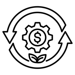 Circular economy icon