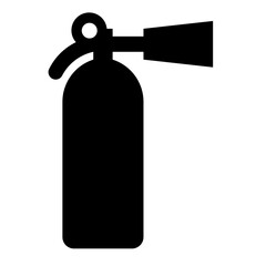 fire extinguisher sign symbol isolated on white background. vector ilustration. 