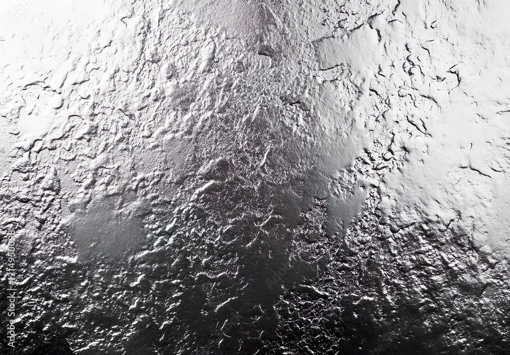 Poster silver texture abstract background with gain noise text
