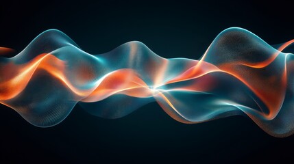 Abstract Particle Wave Flow Dynamic Energy and Motion Design