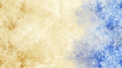 Fototapeta premium Abstract Watercolor Texture with Beige and Blue Gradient