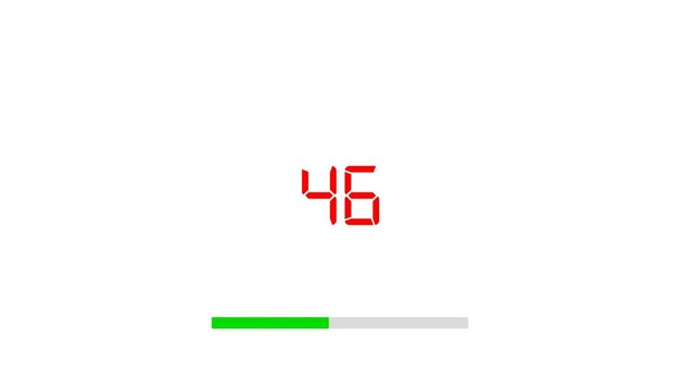 Loading bar and loading, loading icon animation .  Uploading files downloading, countdown and  percentage