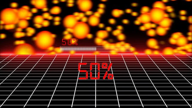 Loading bar and loading, loading icon animation .  Uploading files downloading, countdown and  percentage