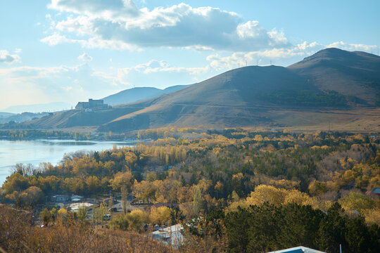 Sevanavank, a  monastery on Lake Sevan, Armenia
