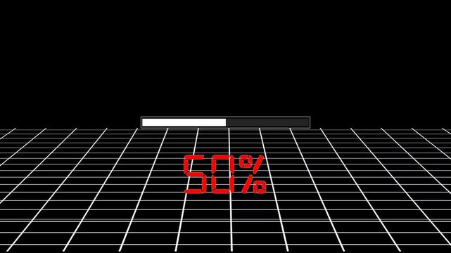 Loading bar and loading, loading icon animation .  Uploading files downloading, countdown and  percentage