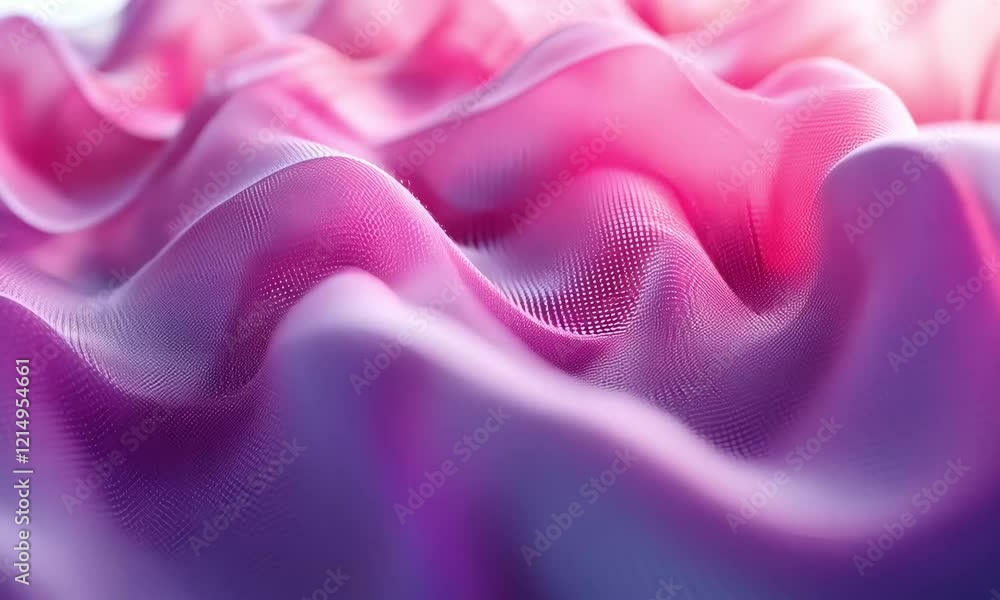 Poster colorful waves create a mesmerizing visual display in a soft textile composition