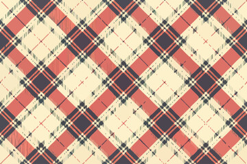Elegant Soft Neutral Plaid Pattern with Small Intersecting Squares in Muted Tones, Ideal for Minimalist Designs, Fashion Textiles, Home Décor, and Modern Geometric Aesthetic Spaces