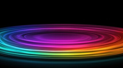 Dynamic vibrancy dark abstract color waves