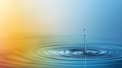 Close-up nature water ripple effect