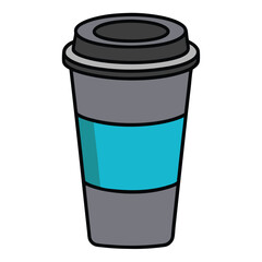 coffee cup isolated on white