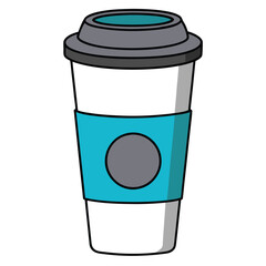 coffee cup isolated on white