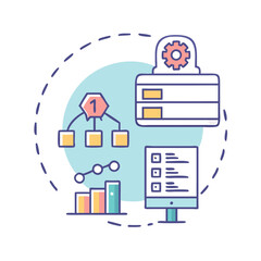 big data icon, big data vector illustration-simple illustration of big data, perfect for big data logos and icons