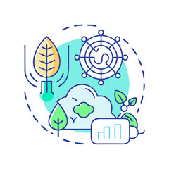 climate tech icon, climate tech vector illustration-simple illustration of climate tech, perfect for climate tech logos and icons
