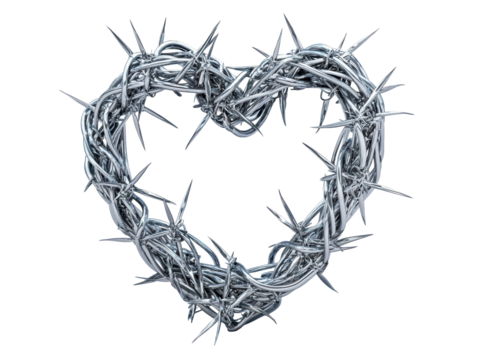 Isolated Heart of Thorns