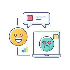 sentiment analysis icon, sentiment analysis vector illustration-simple illustration of sentiment analysis, perfect for sentiment analysis logos and icons