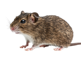 Isolated Brown Mouse Close-up