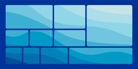 Obraz premium Modular shapes and bento grid 