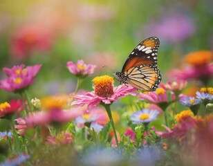 Fototapeta premium Auf einer Blumenwiese