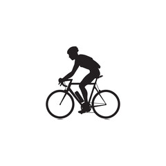 Obraz premium bicycle, bike, sport, cycling, silhouette, cyclist, vector, illustration, cycle, biker, ride, people, bmx, woman, sports, race, riding, person, black, biking, wheel, mountain, recreation,