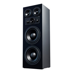 stack audio music speaker isolated on a transparent background