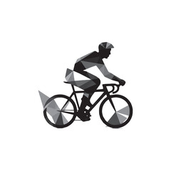 Obraz premium bicycle, bike, sport, cycling, silhouette, cyclist, vector, illustration, cycle, biker, ride, people, bmx, woman, sports, race, riding, person, black, biking, wheel, mountain, recreation,