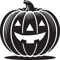 Downloadable silhouette vector EPS file of a Jack-o’-lantern, perfect for Halloween designs, spooky decor, festive crafts, horror themes, and seasonal art projects.
