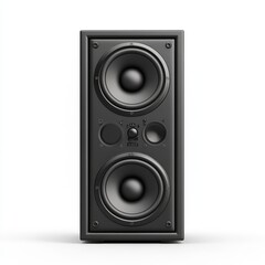 Fototapeta premium stack audio music speaker isolatedon a white background