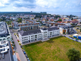 Międzyzdroje, Ratusz, Panorama miasta, krajobraz © ukasz