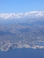 Naklejka premium Kreta aus dem Flugzeug