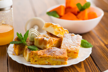 Healthy Cottage Cheese and Pumpkin Dessert