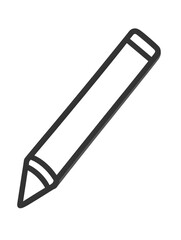 Minimal School Pencil Writing Tool for Drawing and Sketching