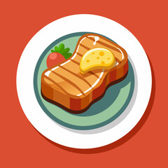 sandwich with cheese and tomato