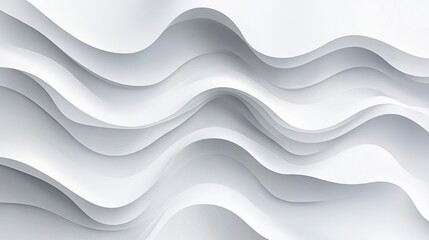 Fototapeta premium White background with minimalistic shapes, vector illustration, flat design, smooth lines, elegant curves, soft lighting, high resolution, 