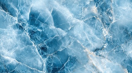 Obraz premium Abstract blue marble texture background, smooth surface with veining and detailed natural patterns