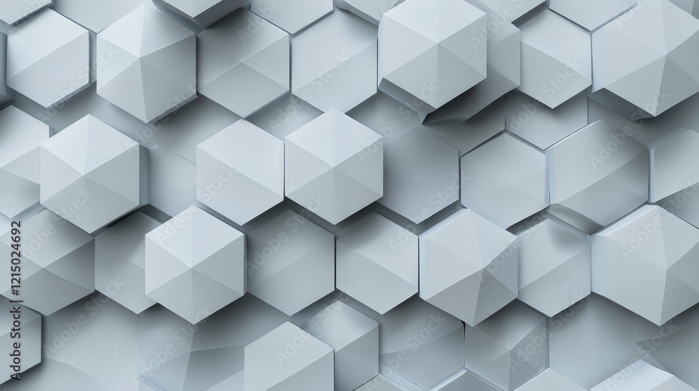 Poster abstract hexagonal pattern background