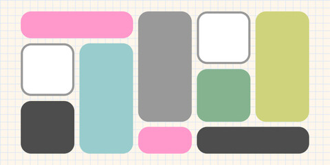 Modular shapes and bento grid	