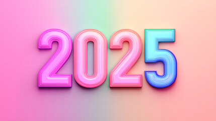 Creative 2025 vision futuristic design artwork digital space colorful concept