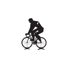 Fototapeta premium bicycle, bike, sport, cycling, silhouette, cyclist, vector, illustration, cycle, biker, ride, people, bmx, woman, sports, race, riding, person, black, biking, wheel, mountain, recreation,