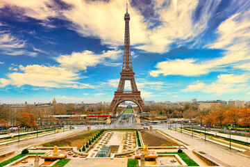 Eifell tower from Trocadero, France