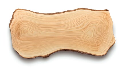 Natural Wooden Surface with Unique Grain Patterns and Texture