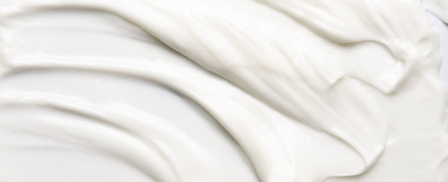 The texture of a cosmetic cream for the body or face